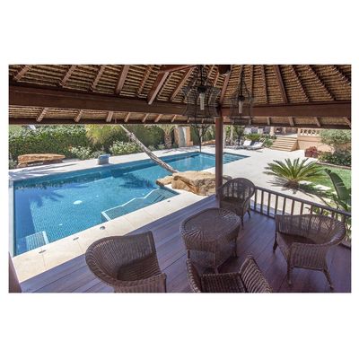 맑은 유리 수영장 모자이크 타일 반짝이는 색상 혼합 꽃 패턴 이집트 색상