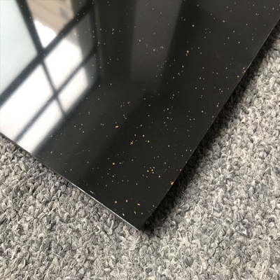 물 흡수 0.5%와 Bullnose Edge와 절대적인 검은 은하대 대리석 타일 60x60