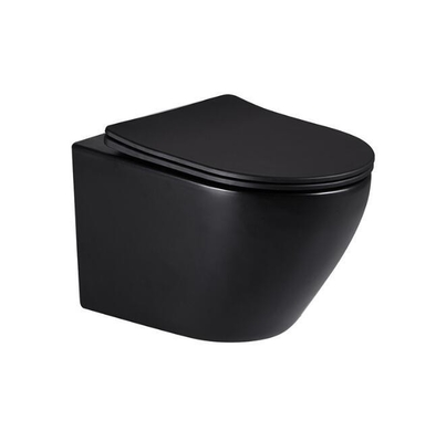 유럽 클래식 디자인 매트 블랙 2 in 1 세라믹 WC 욕실 화장실 물 세트