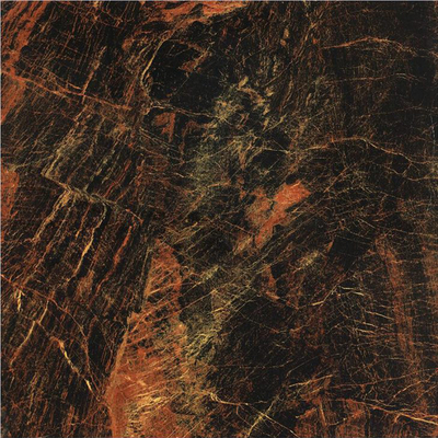 600x600mm 바닥 사양 현대 바닥을 위한 반짝이는 검은색과 붉은색의 포르셀린 바닥 타일